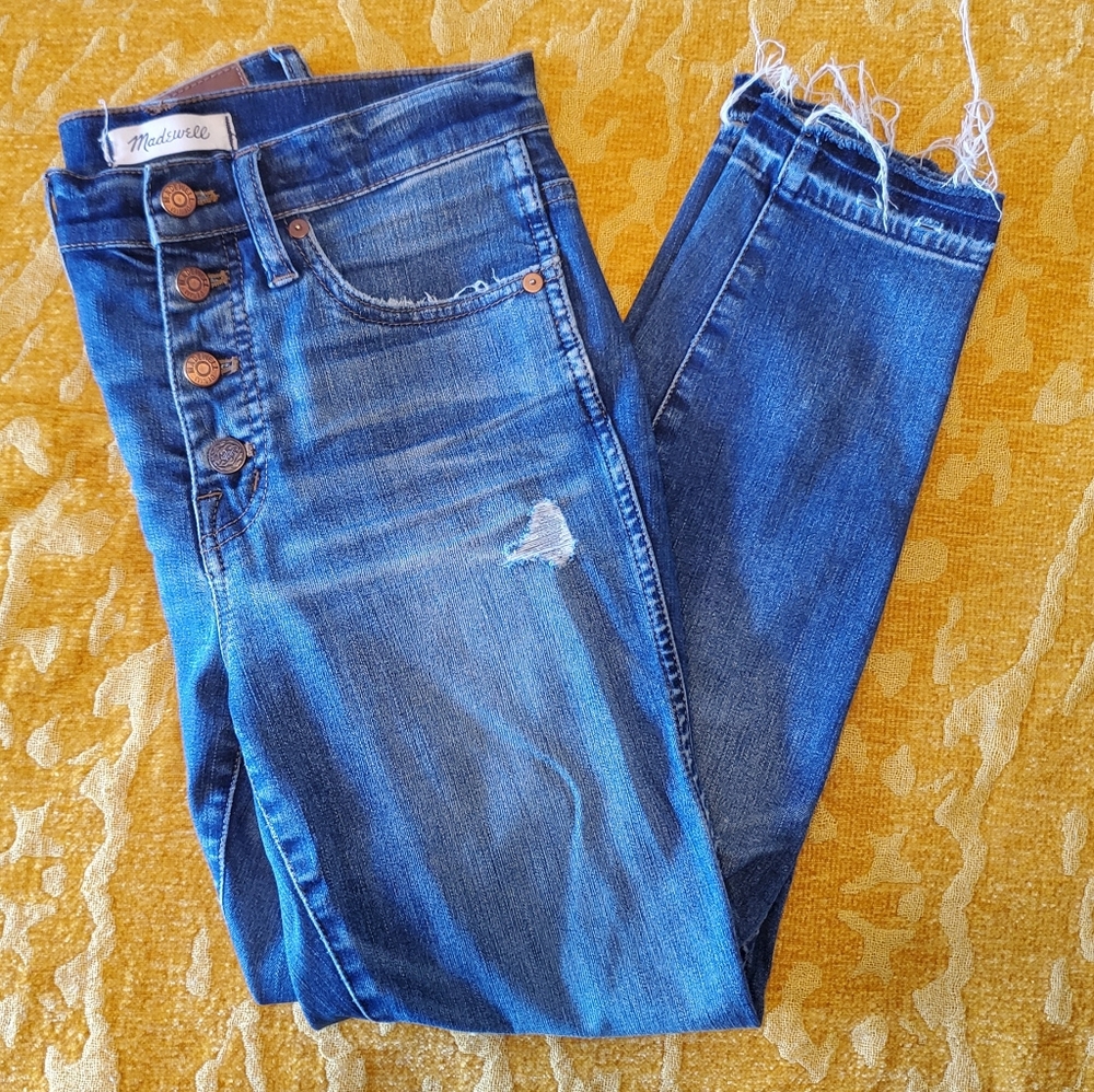 Madewell Skinny Jeans - button front